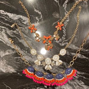 J crew necklaces , gently used